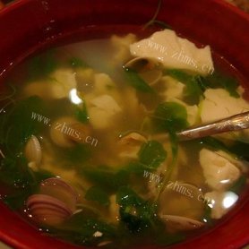 家常有味#蛤蜊豆腐青菜汤