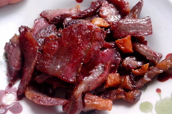 自制油炸腊肉