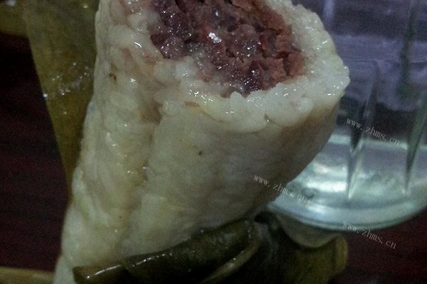 今年端午第一次做豆沙粽吃