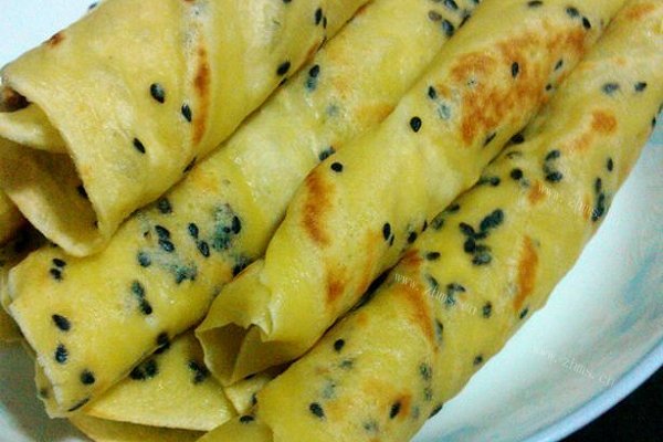 芝麻鸡蛋卷