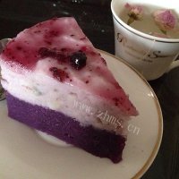 自制山药紫薯糕