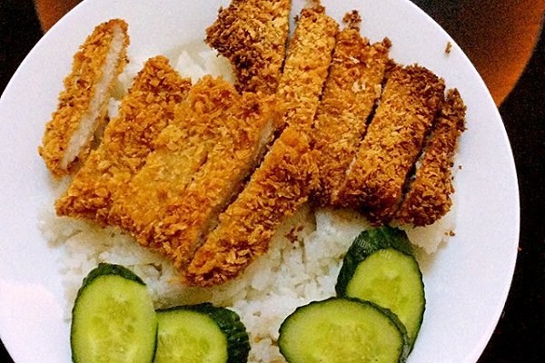 家庭版猪排饭