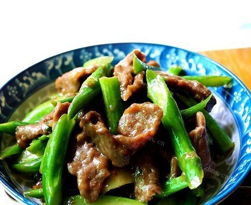 芥兰炒牛肉