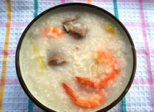 家常生滚粥鲜虾排骨粥