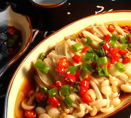 白灼金针菇