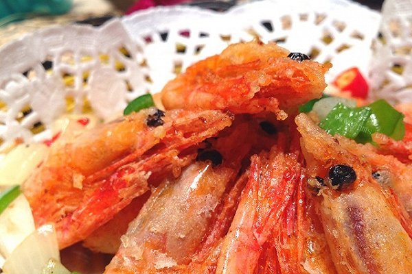 美味椒盐北极虾