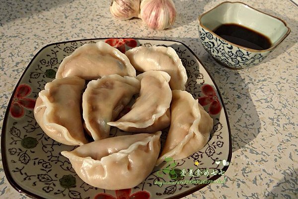 自制家乐浓汤宝之杏鲍菇水饺