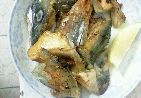 盐烧三文鱼头