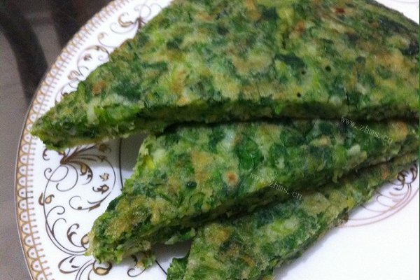 芹菜叶饼