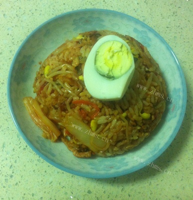 自制韩式泡菜炒饭