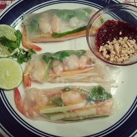 越南五彩鲜虾卷「健身餐」