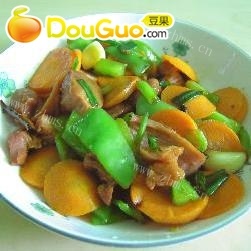 青红叉烧小炒
