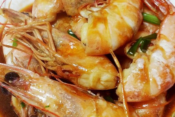 极简红烧明虾