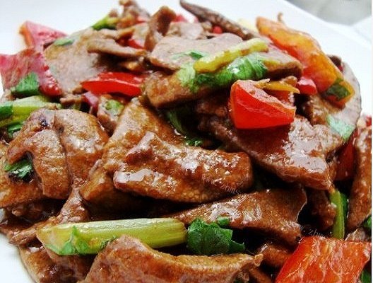 黄椒酱爆猪肝