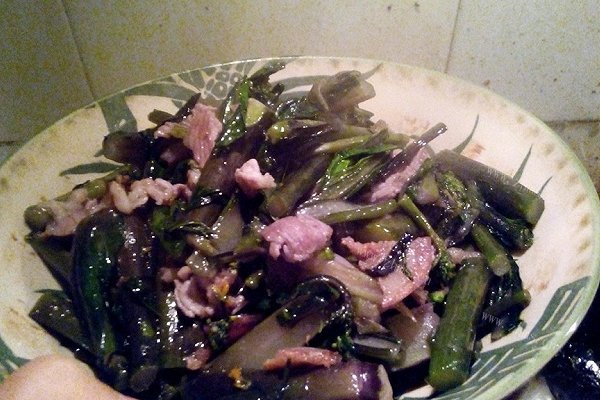 红菜苔炒肉