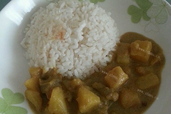 绿咖喱饭