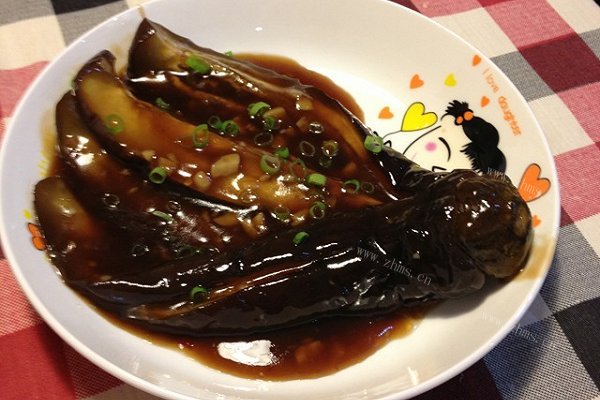 老醋茄子无油版