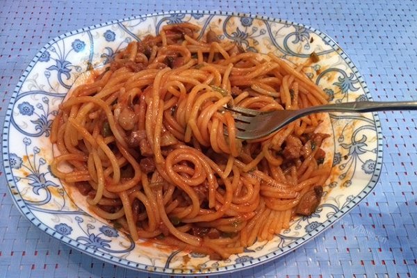 蘑菇肉酱意面