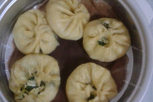 韭菜鸡蛋馅包子