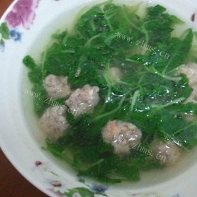 青菜秧肉圆汤