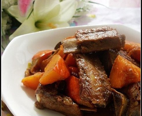 家常南瓜烧排骨