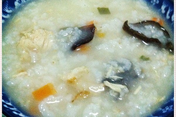 木耳鸡肉粥