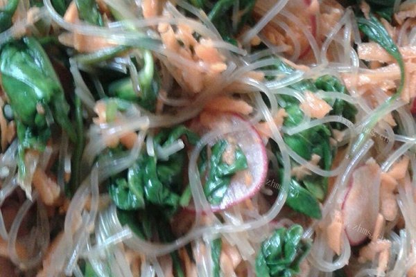 菠菜拌粉丝
