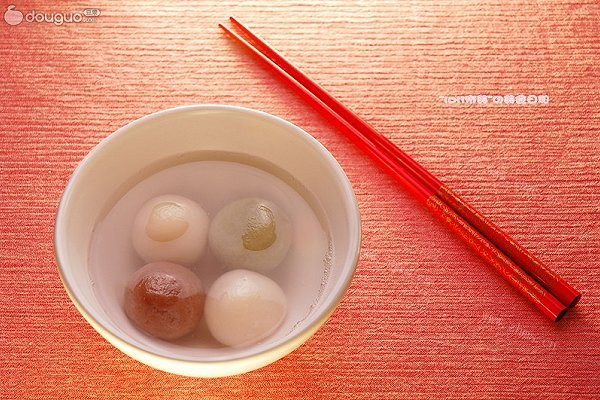 3种皮3种馅的组合汤圆