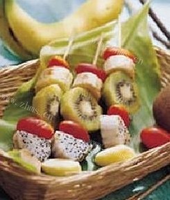 「美味可口」烤水果串