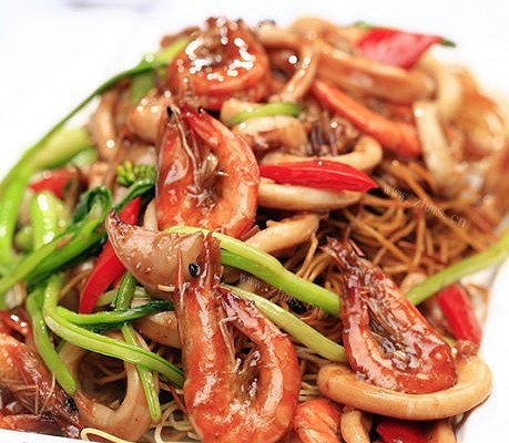 #美食派#海鲜全蛋鱿鱼面