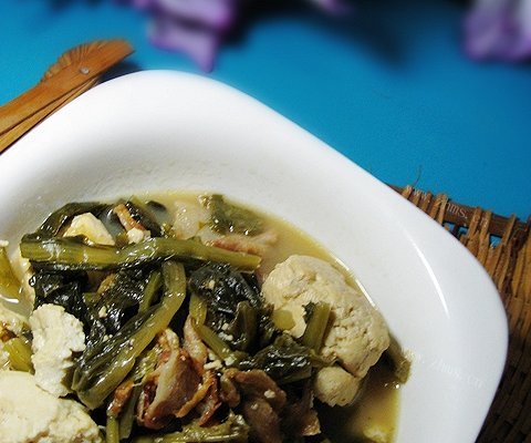 雪里蕻炖豆腐