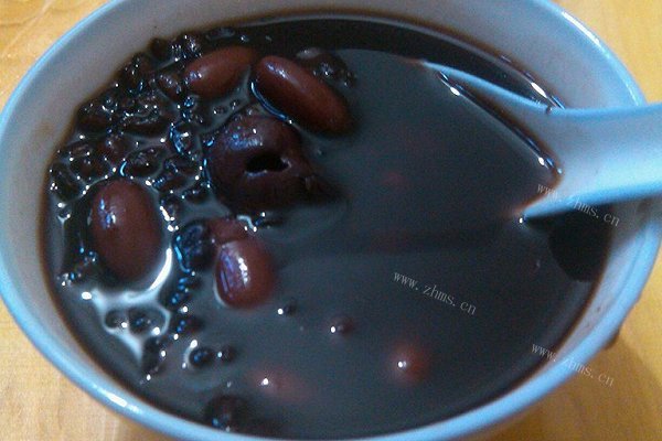 家常红豆黑米粥