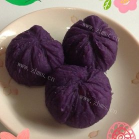 自制紫薯茶巾