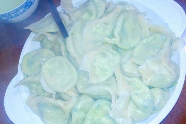 自制青菜豆腐饺子