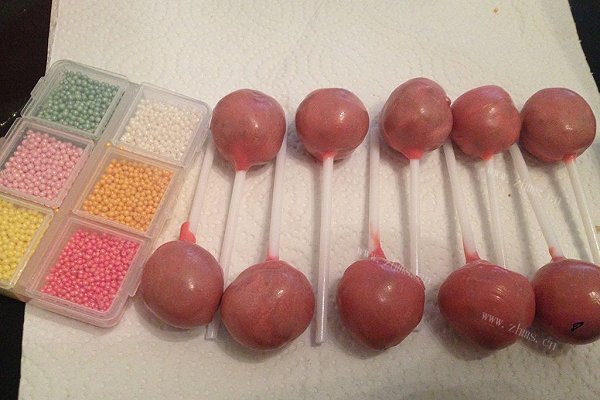 戚风巧克力棒棒糖