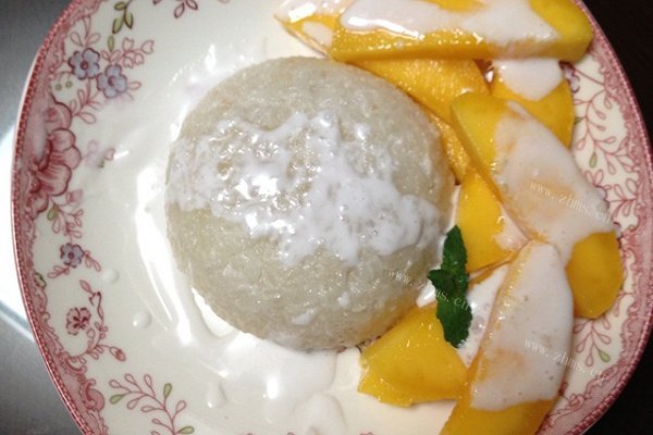 家常芒果糯米饭