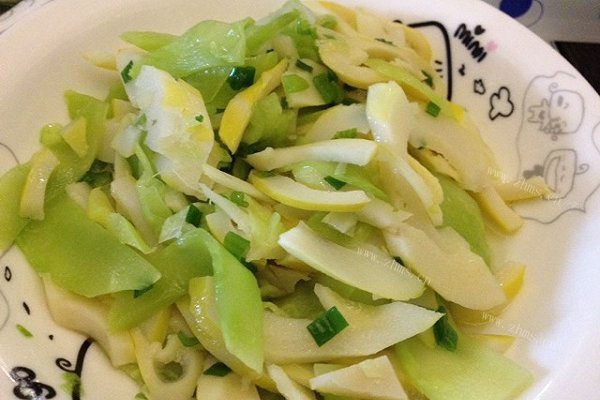 家常莴笋拌竹笋