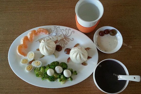 卖萌早餐：海龟先生一家