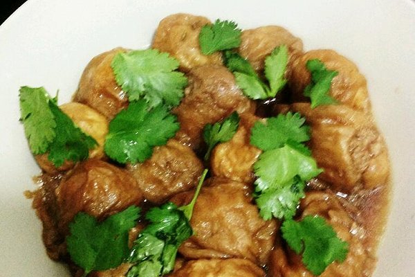 本帮菜之油面筋塞肉