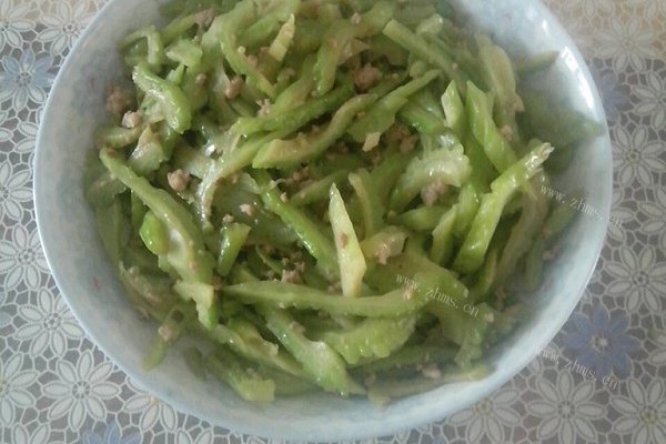 苦瓜炒肉丝