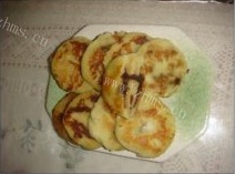 红薯豆沙饼