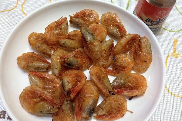 美味椒盐油爆北极虾