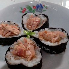 金枪鱼罐头花朵寿司