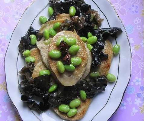 清淡素鸡毛豆