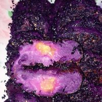 家常紫薯蜜汁芝麻饼