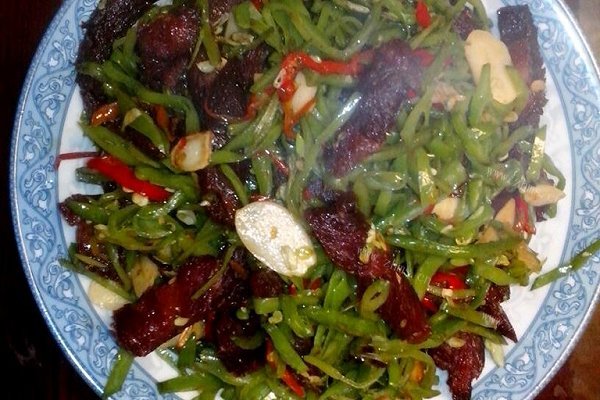 刀豆牛肉条