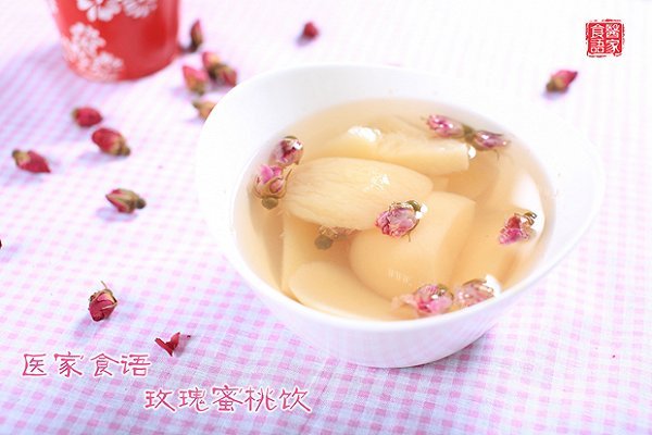 家常版玫瑰蜜桃饮