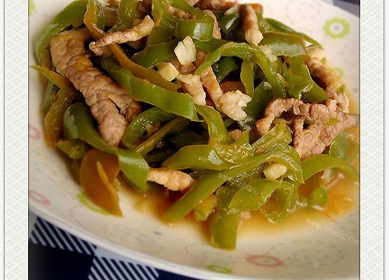 家庭青椒肉丝
