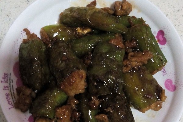 虎皮椒包肉