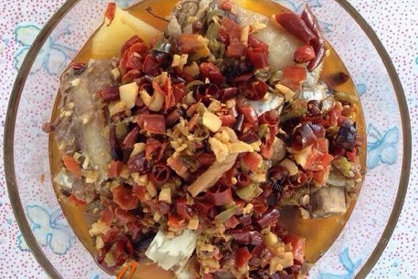 四椒土豆蒸排骨